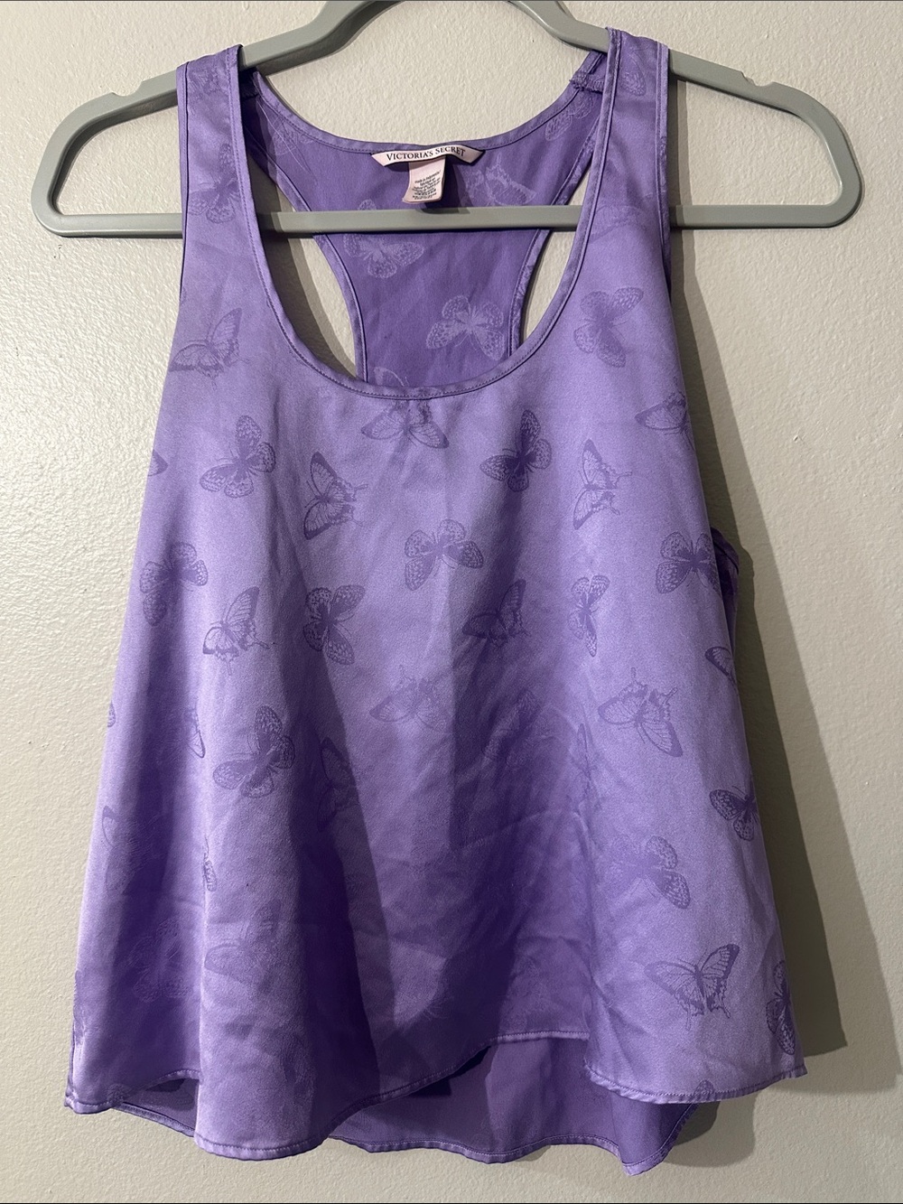 Victoria's Secret Purple Butterfly Racerback Cami Sz XS